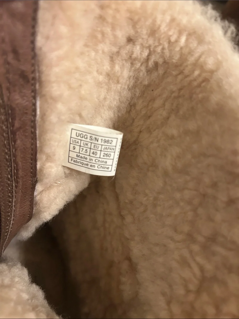 UGG Chestnut Suede Shearling-Lined Mid-Calf Boots